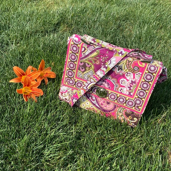 Vera Bradley Handbags - Vera Bradley - Very Berry Paisley Turn Lock Satchel